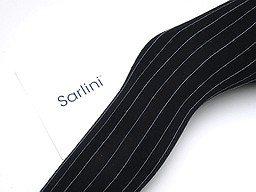 Black 80 denier panty hose with chalk lines