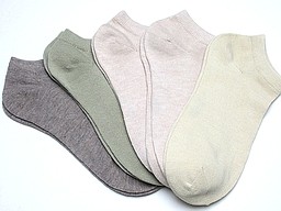 Women's sneakersocks in a beige mix