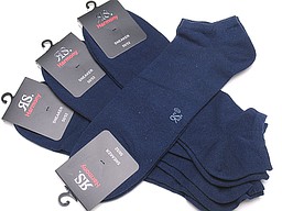 Dark blue sneakersocks for men in a big size